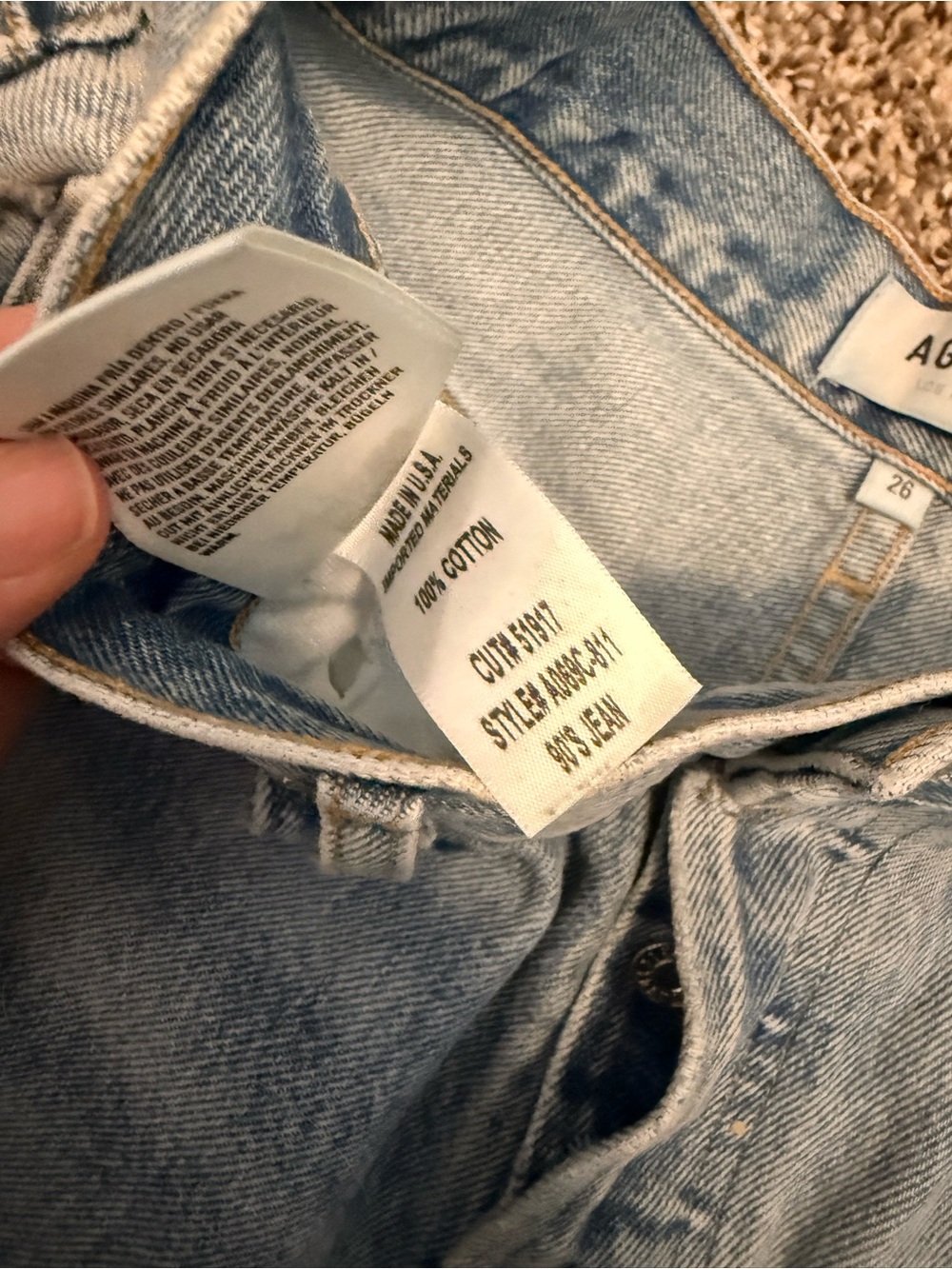 Agolde Distressed 90’s Jeans - Picture 6 of 7